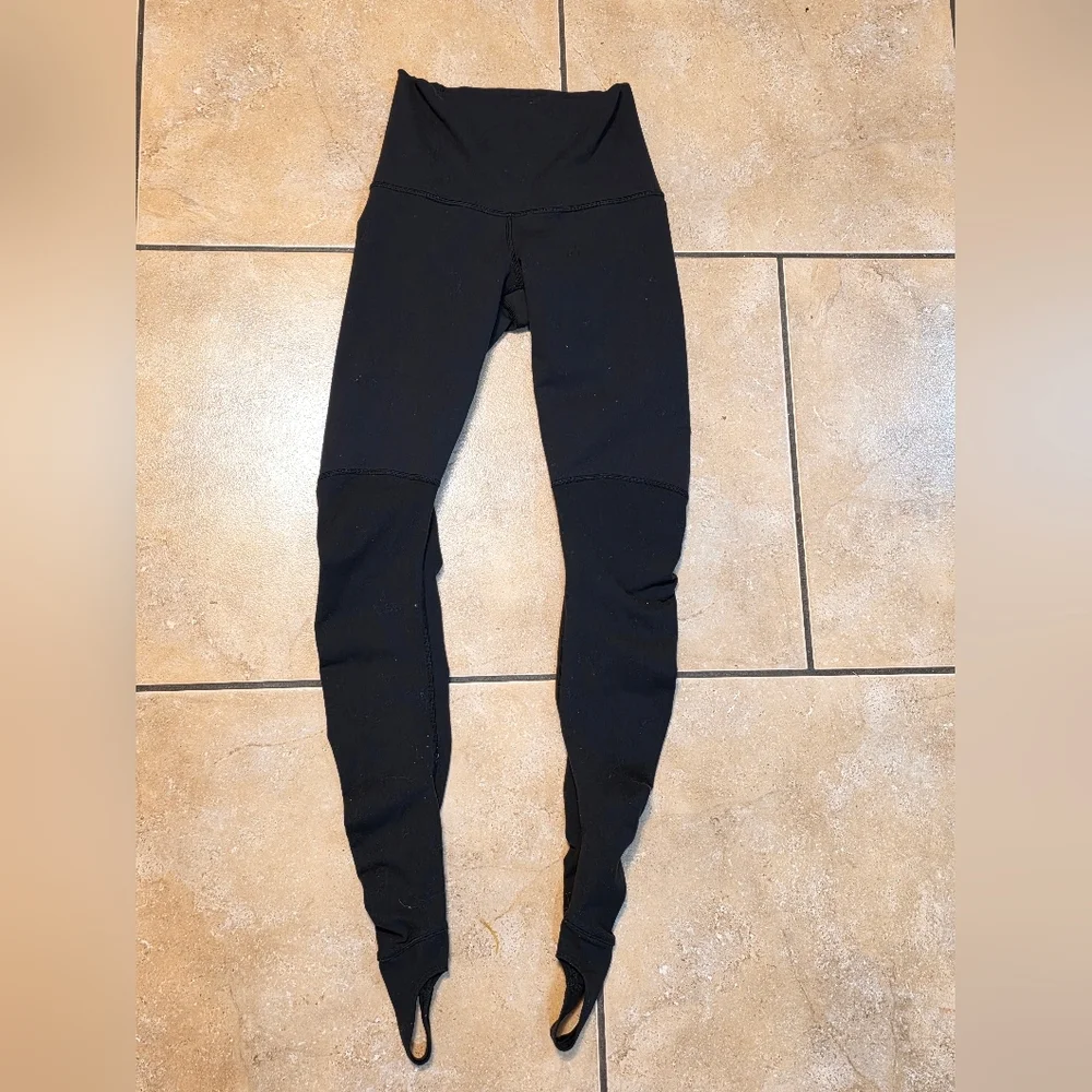 lululemon athletica Black High-Waist Stirrup Leggings